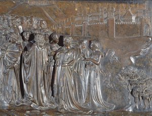 The Crowd, Shrine of St. Zenobius, 1432-35 (detail)